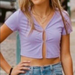 Purple Crop Top
